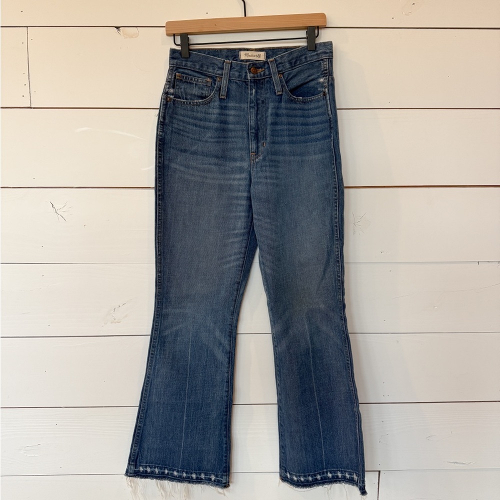 Madewell Flare Wide Leg Jeans in Blue